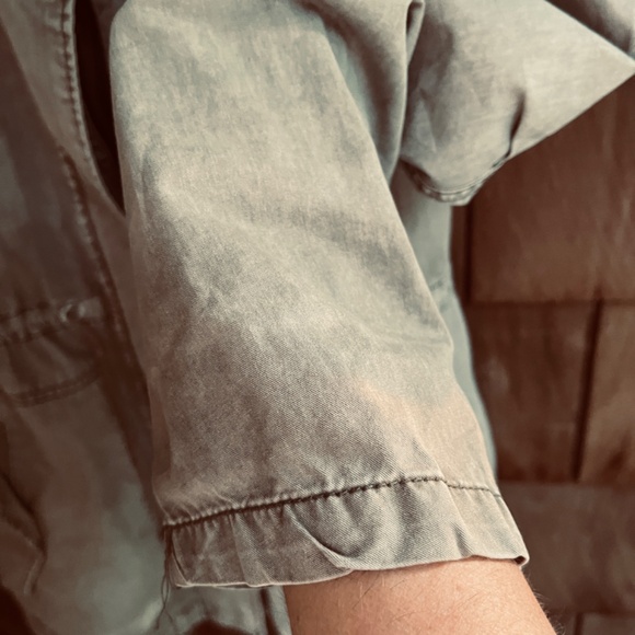 Garage Military Smart Parka Grey Green Utility Jacket Hooded Pockets M - Picture 8 of 14